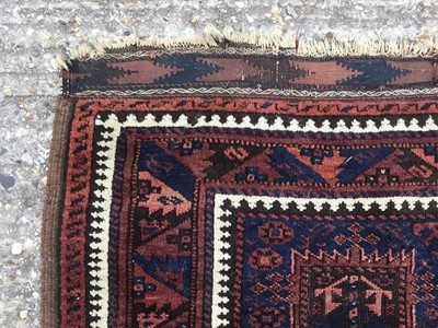 Lot 1022 - Bokhara style prayer rug, together with two further Bokhara style rugs