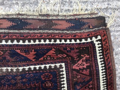 Lot 1022 - Bokhara style prayer rug, together with two further Bokhara style rugs