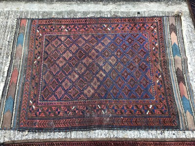 Lot 1022 - Bokhara style prayer rug, together with two further Bokhara style rugs