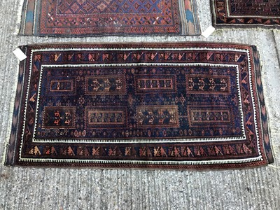 Lot 1022 - Bokhara style prayer rug, together with two further Bokhara style rugs