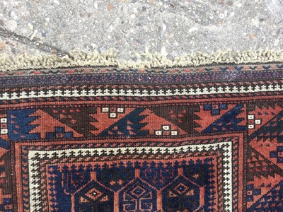 Lot 1022 - Bokhara style prayer rug, together with two further Bokhara style rugs