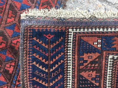 Lot 1022 - Bokhara style prayer rug, together with two further Bokhara style rugs