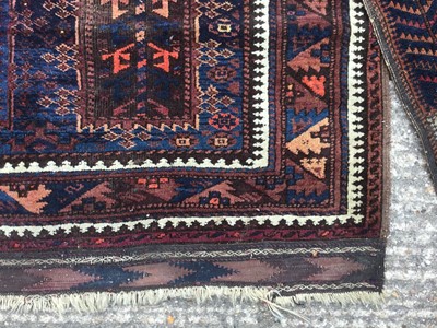 Lot 1022 - Bokhara style prayer rug, together with two further Bokhara style rugs