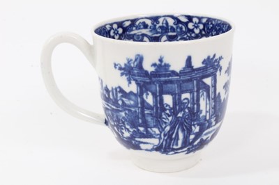 Lot 9 - Worcester coffee cup and saucer, c.1775