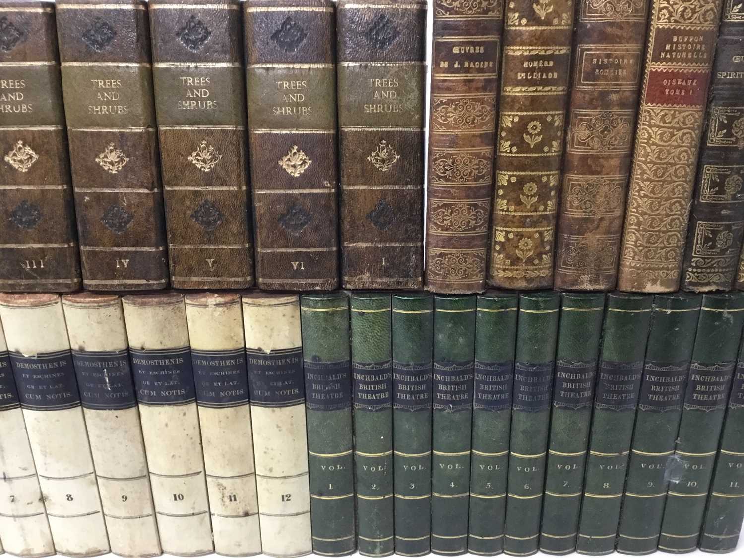 Lot 398 - A large collection of faux book spine panels