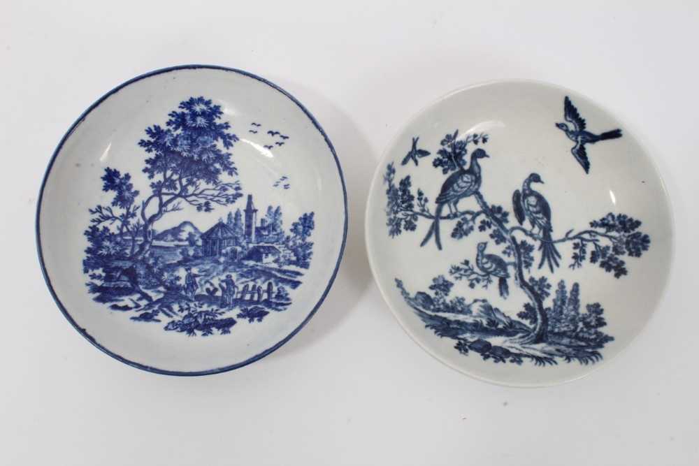 Lot 12 - Two Worcester saucers, c.1770