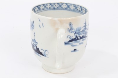 Lot 14 - 18th century Lowestoft blue and white coffee cup