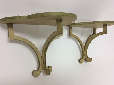 Lot 496 - Pair of vintage Colefax and Fowler painted wall brackets 
Provenance: from a commission by Lord and Lady John Cholmondeley