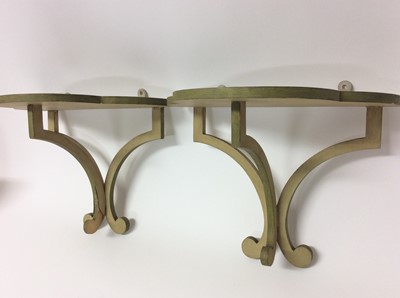 Lot 496 - Pair of vintage Colefax and Fowler painted wall brackets 
Provenance: from a commission by Lord and Lady John Cholmondeley