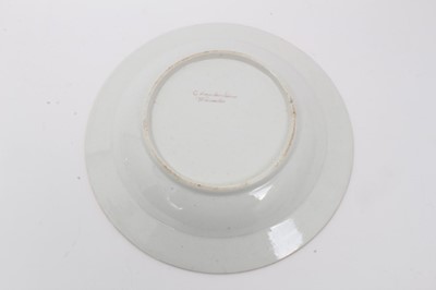 Lot 18 - Pair of Chamberlain's Worcester deep plates, c.1807-10