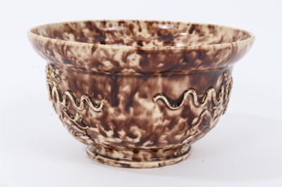 Lot 21 - Rare Staffordshire creamware Whieldon type bowl, c.1755-60