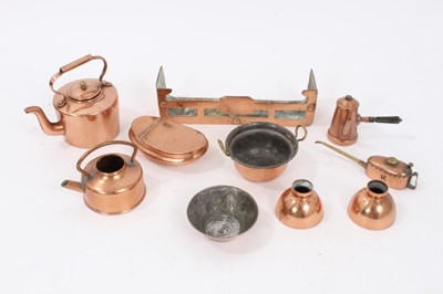 Lot 415 - Colletion of copper miniature items