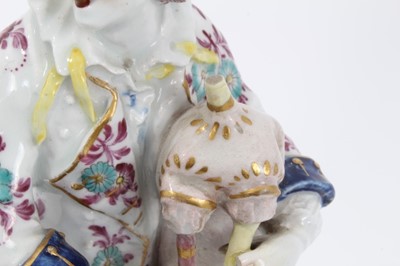 Lot 25 - Bow figure of a piper, c.1765