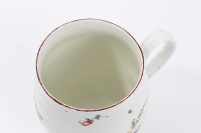 Lot 34 - Derby barrel-shaped mug, c.1760
