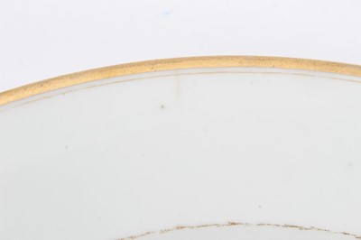 Lot 158 - Unusual Derby plate, c.1815, painted with insects, along with four similar Paris porcelain plates and a lobed dish