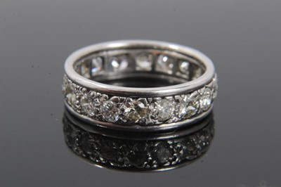 Lot 270 - Diamond eternity ring with a full band of brilliant cut diamonds estimated to weigh approximately 1.6cts, ring size approximately K½-L