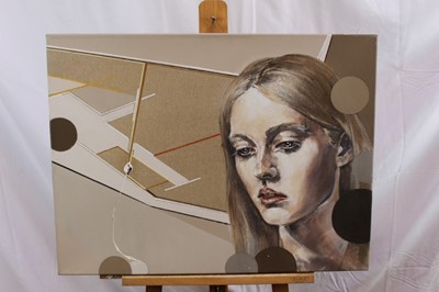 Lot 1273 - *Martha Parsey (Contemporary) pair of oils on canvas - Girl I & Girl II, signed dated and inscribed verso