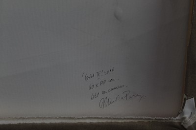 Lot 1273 - *Martha Parsey (Contemporary) pair of oils on canvas - Girl I & Girl II, signed dated and inscribed verso