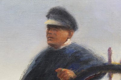 Lot 658 - Oliver Raab oil on canvas, Marine scene