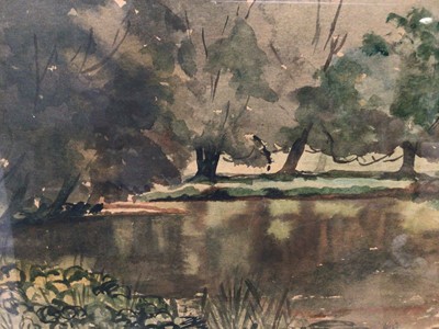 Lot 221 - Woodland Watercolour
