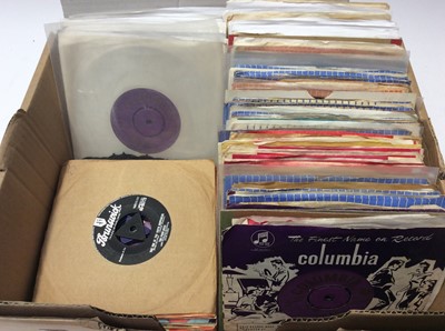 Lot 1056 - Approximately 120 singles including Frankie Lymon and the Teenagers, Slim Whitman, Bill Haley, Jackie Wilson, Brian Hyland, Mike Berry, Johnny Kidd, Troy Shondell, The Monotones, The Gladiolas, The...