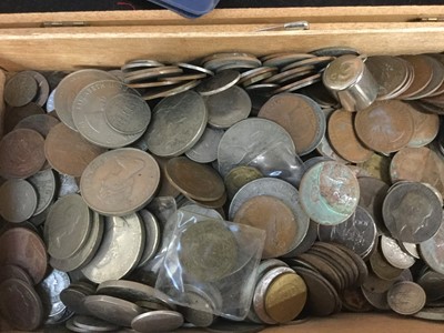 Lot 50 - One box of assorted GB & World Coins