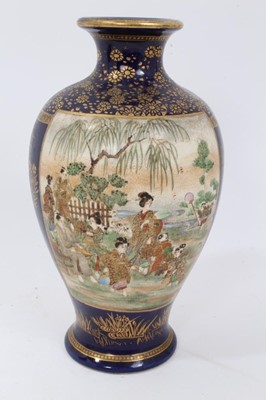 Lot 106 - Three Japanese Satsuma Vases