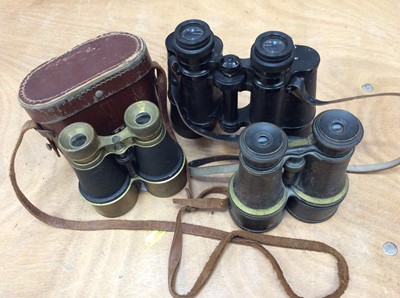 Lot 59 - Three Pairs of Vintage binoculars (3)