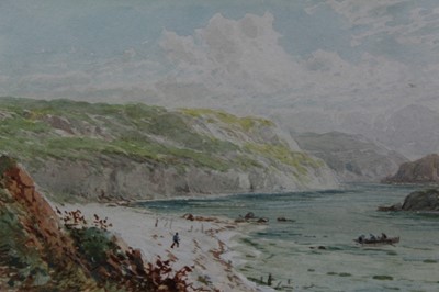Lot 583 - William Henry Earp (1833-1914) pair watercolours - St Michael’s Mount, signed, in glazed frames