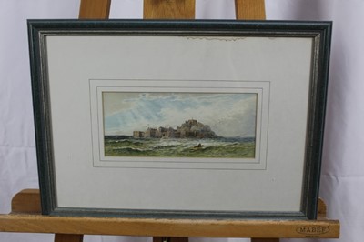 Lot 583 - William Henry Earp (1833-1914) pair watercolours - St Michael’s Mount, signed, in glazed frames