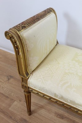 Lot 827 - Louis XV style gilt wood window seat