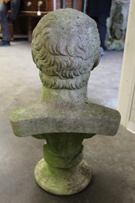 Lot 845 - Antique, probably 19th century marble bust of Carneades