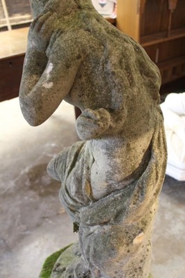 Lot 864 - Concrete garden statue of a maiden