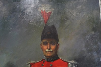 Lot 676 - Hal C Bevan-Petman, R.A. - 1930s full length portrait of Lt Colonel Frank Hilder