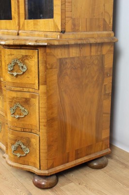 Lot 952 - Early 19th century Dutch walnut cabinet on chest