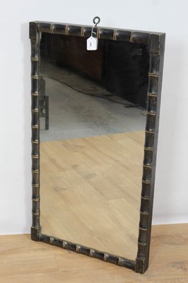 Lot 958 - Regency simulated  bamboo framed mirror