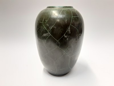 Lot 226 - Studio pottery vase with crackle glaze, 28.5cm...