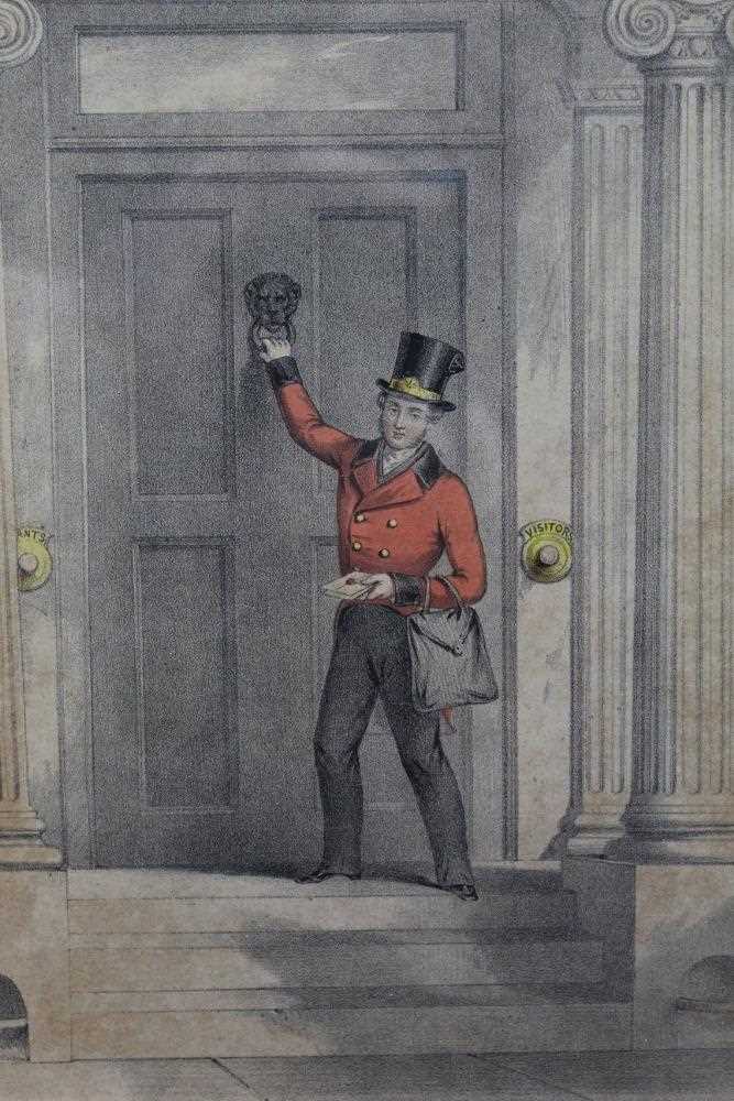 Lot 592 - Group of mostly 19th century engravings and prints to include portraits after Reynolds, views of London and others, each framed and glazed (15) 
Provenance: Removed from Dalethorpe, Dedham