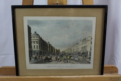 Lot 592 - Group of mostly 19th century engravings and prints to include portraits after Reynolds, views of London and others, each framed and glazed (15) 
Provenance: Removed from Dalethorpe, Dedham
