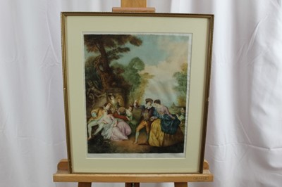 Lot 592 - Group of mostly 19th century engravings and prints to include portraits after Reynolds, views of London and others, each framed and glazed (15) 
Provenance: Removed from Dalethorpe, Dedham