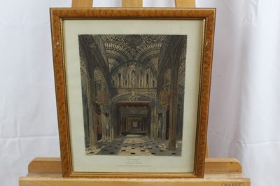 Lot 592 - Group of mostly 19th century engravings and prints to include portraits after Reynolds, views of London and others, each framed and glazed (15) 
Provenance: Removed from Dalethorpe, Dedham