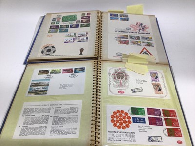 Lot 791 - Stamps - eleven books of first day covers inc. Hong Kong, Africa, Oman, Australia and UK and large quantity of loose stamps