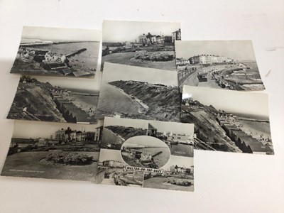 Lot 776 - Postcards in white shoebox, large black and white postcards and RP's all GB including Walton-On-Naze, Hunstanton, East Bergholt and Flatford, approx. 200 postcards