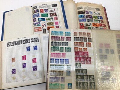 Lot 777 - World stamps in four albums, loose stamps and FDCS