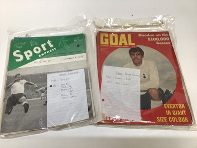 Lot 778 - Football programmes, 1960's magazines and ephemera