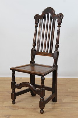 Lot 1483 - 17th Century oak side chair