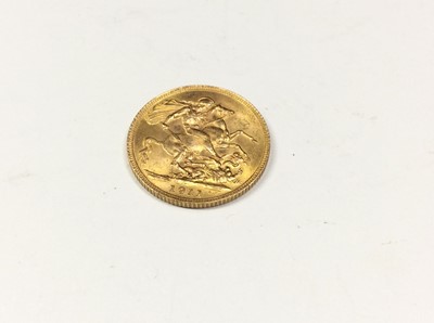 Lot 606 - George V gold full sovereign, 1911