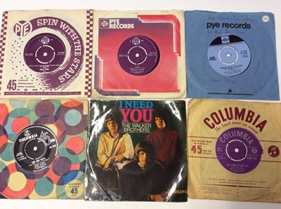 Lot 1071 - Approximately 150 single records including Jackie Wilson, Dionne Warwick, Chubby Checker, Richard Harris, The Peddlers, Johhny Cash, Manfred Mann, Ian Hunter, Mary Robbins, Del Shannon, Freddie Can...