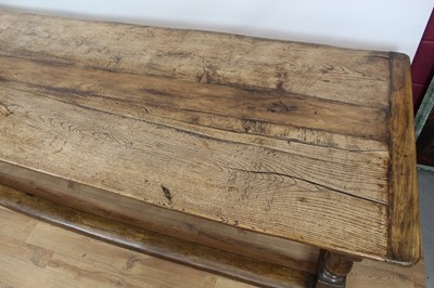 Lot 983 - 17th century and later oak refectory table