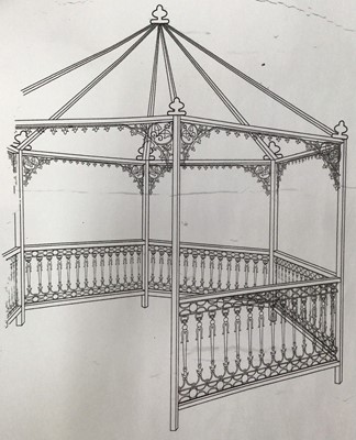 Lot 1002 - Victorian style gazebo